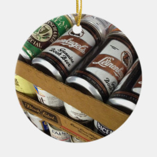 Vintage Bier-Dosen-Verzierung Keramikornament