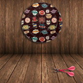 Vintage Bier-Etikettenkollektion Dartscheibe