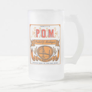 Vintage-Bier-Kaltglas-Mug Mattglas Bierglas