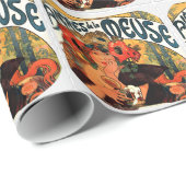 Vintage-Bier-Muse Geschenkpapier (Rolleneckpunkt)