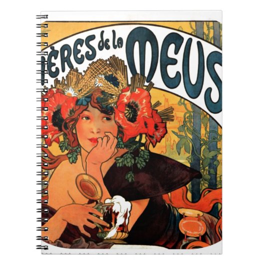 Vintage-Bier-Muse Notizblock (Vorderseite)