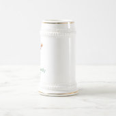 Vintage-Bier trinkender Weihnachtsmann Bierglas (Mittel)