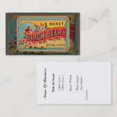 Vintage Bier-Visitenkarte Visitenkarte (Vorne/Hinten)