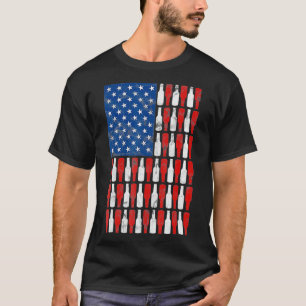 Vintage Bierflasche - USA-Flagge 4. T-Shirt