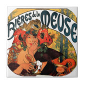 Vintage Biermuse Fliese (Vorderseite)