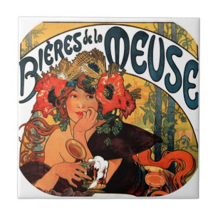Vintage Biermuse Fliese