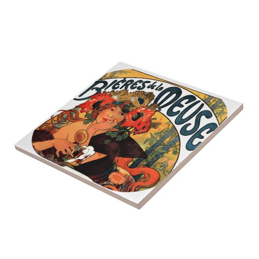 Vintage Biermuse Fliese (Seite)