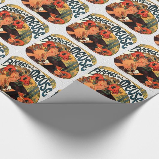 Vintage Biermuse Geschenkpapier (Ecke)