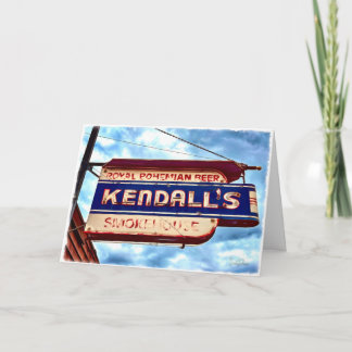 Vintage Biersignatur Dankeskarte