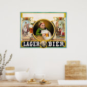 Vintage Bierwerbung Poster (Küche)