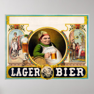 Vintage Bierwerbung Poster