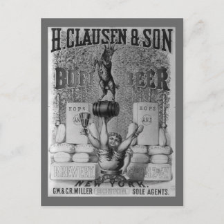 Vintage Bierwerbung Postkarte