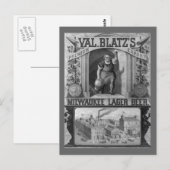 Vintage Bierwerbung Postkarte (Vorne/Hinten)