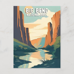 Vintage Big Bend Nationalpark Texas Chihuahuan Postkarte