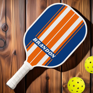 Vintage Big City Board Streifen mit Namen Pickleball Schläger