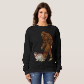 Vintage Big Foot Ragdoll Katze Wandern Sweatshirt (Vorne ganz)