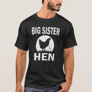 Vintage Big Sister Huhn Familie passendes Huhn Lie T-Shirt