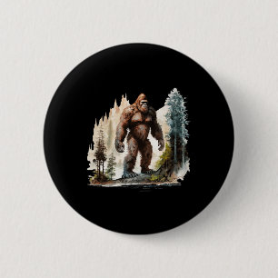 Vintage Bigfoot 70er Retro Wald Sasquatch Wandern Button