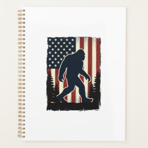 Vintage-Bigfoot-Amerikanische-Flagge-Wald-Vektor-D Planer