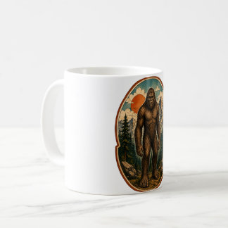 Vintage Bigfoot Bergwächter Aquarell Krypta Kaffeetasse