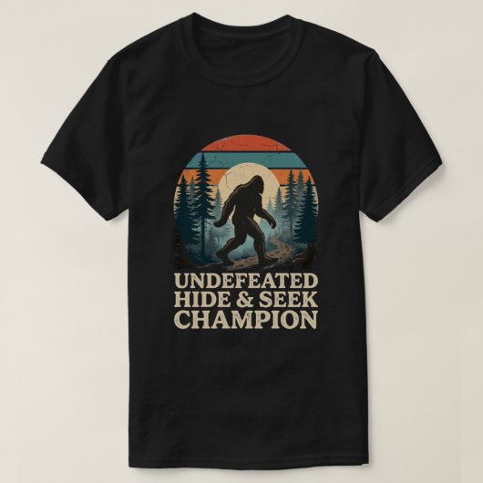 Vintage-Bigfoot-Bergwandertag T-Shirt (Design vorne)