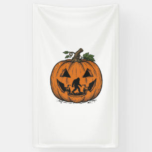 Vintage-Bigfoot-Kürbis-Halloween-Vektordesign_1 Banner