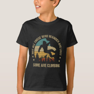 Vintage Bigfoot Lustiger Kletterer Klettern Männer T-Shirt