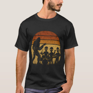 Vintage Bigfoot und Aliens Musikband T-Shirt