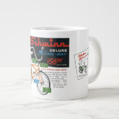 Vintage Bike Ad Jumbo-Tasse (Vorderseite Rechts)