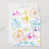 Vintage Bikemodelle Einladung (Rückseite)