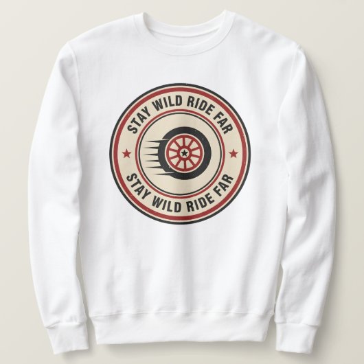Vintage-Biker-Straßenbewegung Sweatshirt (Design vorne)