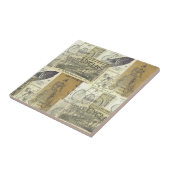 Vintage Biker- und Fahrradwerbung Fliese (Seite)