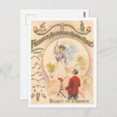 Vintage Bikerhähne Postkarte (Vorne/Hinten)