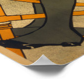 Vintage Bikerinnen und Kunsthandwerkerin Poster (Ecke)