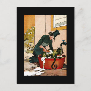 Vintage Bild des Blechmanns Postkarte