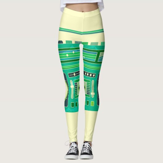 Vintage-Bild des klassischen Boom Box Leggings (Vorderseite)