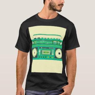 Vintage-Bild des klassischen Boom Box T-Shirt