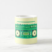 Vintage-Bild einer klassischen Boom-Box Kaffeetasse (Mittel)