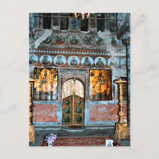 Vintage-Bild, Grab von Vlad Dracul Postkarte (Vorderseite)