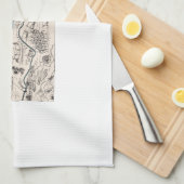 Vintage Bild-Karte Kansas Küchentuch (Viertel Falte)