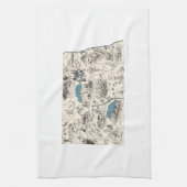 Vintage Bild-Karte North Dakota Geschirrtuch (Vertikal)