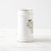 Vintage Bild-Karte Wisconsins Bierglas (Mittel)