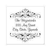 Vintage Bildbearbeitung und Rücksendeadresse Extra Permastempel (Design)