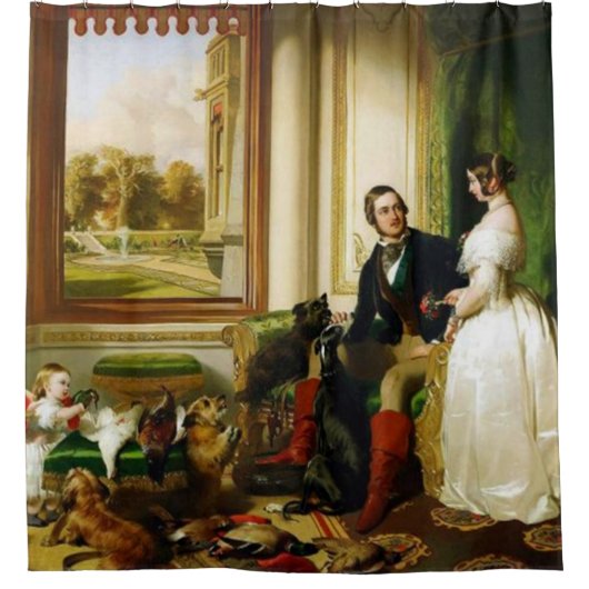 VINTAGE BILDER DUSCHVORHANG (Vorderseite)