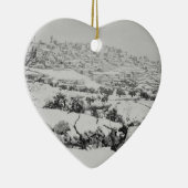 Vintage Bilder von Bethlehem Keramikornament (Rechts)