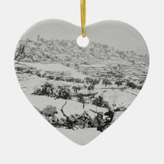 Vintage Bilder von Bethlehem Keramikornament (Vorne)