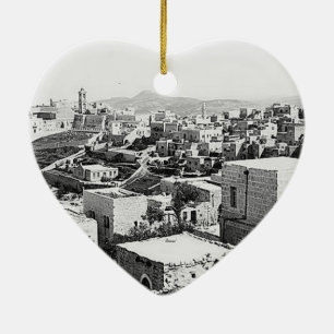 Vintage Bilder von Bethlehem Keramikornament