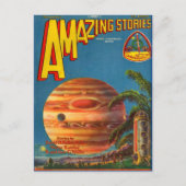 Vintage Bilderbuchgalerie Weltraumreise Postkarte (Vorderseite)