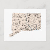 Vintage Bilderkarte Antik-Diagramm Postkarte (Vorderseite)