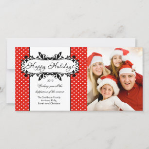 Vintage Bilderkarte für Bilderrahmen-Dots-Feiertag Feiertagskarte